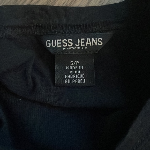Guess Rhinestone Black Tee Size Small - Picture 3 of 3